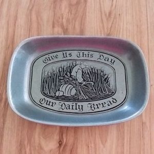 Wilton Pewter Bread Tray-Give Us This Day Our Daily Bread